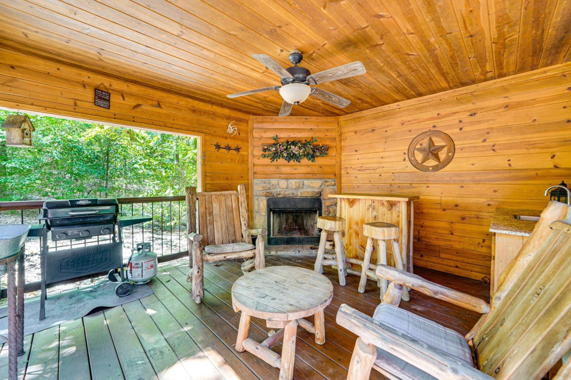 Broken Bow Rental Cabin With Hot Tub And Bar Luaran gambar