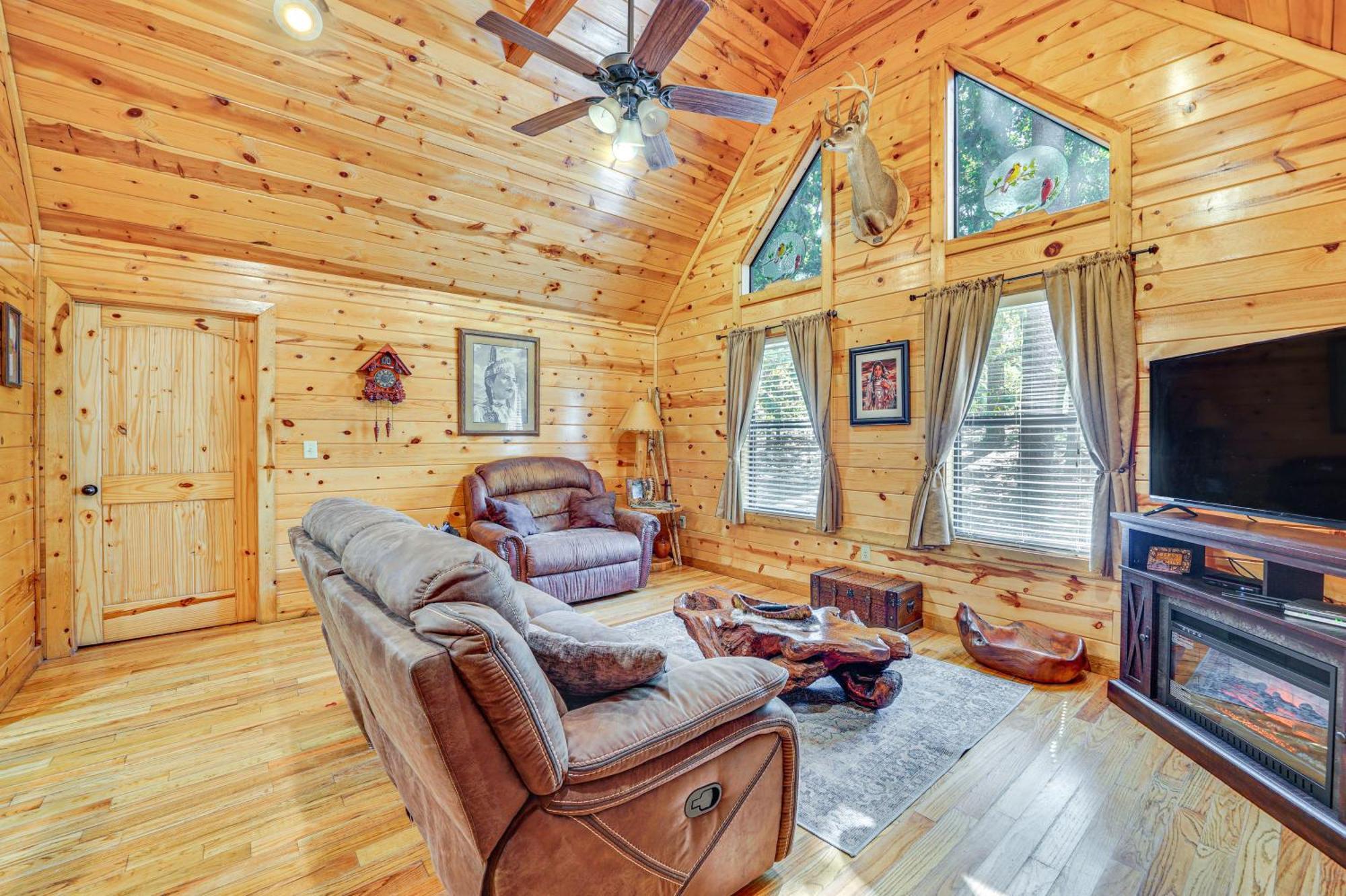 Broken Bow Rental Cabin With Hot Tub And Bar Luaran gambar
