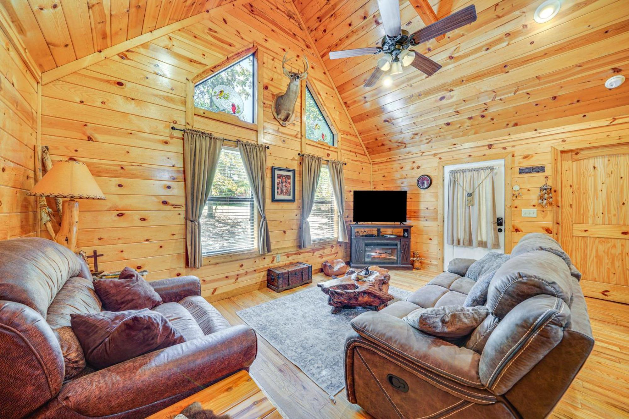 Broken Bow Rental Cabin With Hot Tub And Bar Luaran gambar