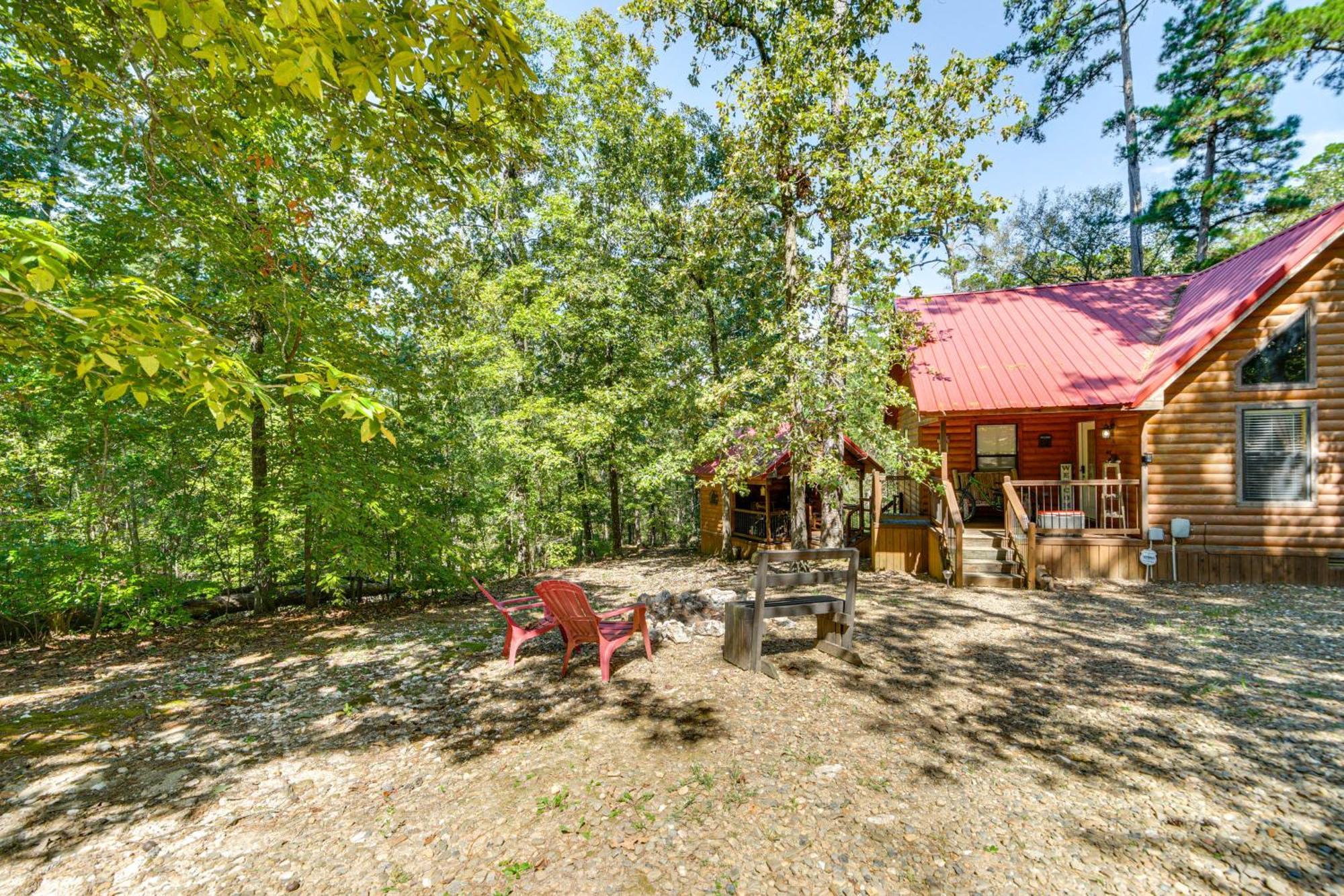 Broken Bow Rental Cabin With Hot Tub And Bar Luaran gambar